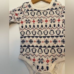 Jumping Beans Holiday 🎄 12 Month Onesie